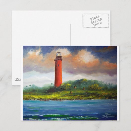 Jupiter Florida Lighthouse Briefkaart (Voorkant / Achterkant)