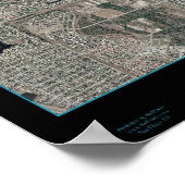 Jupiter, Florida satellietposter kaart Poster (Hoek)