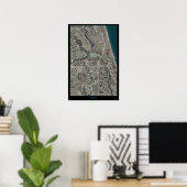 Jupiter, Florida satellietposter kaart Poster (Thuiskantoor)
