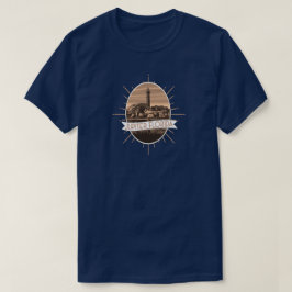 Jupiter Florida  stijl met vuurtoren T-shirt