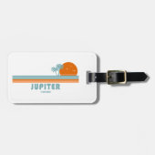 Jupiter Florida Sun Palm Trees Bagagelabel (Voorkant horizontaal)