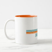 Jupiter Florida Sun Palm Trees Tweekleurige Koffiemok (Links)