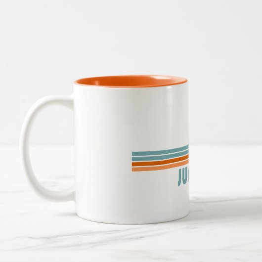 Jupiter Florida Sun Palm Trees Tweekleurige Koffiemok (Links)