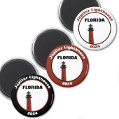 Jupiter Florida vuurtoren fotografisch rood Magneet