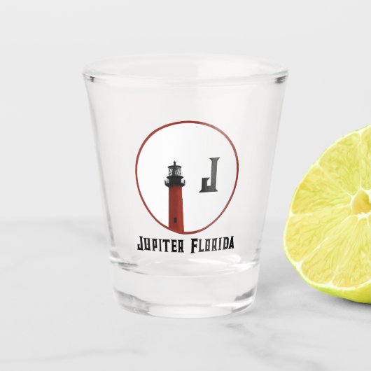 Jupiter Florida Vuurtoren monogram Shot Glas