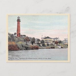 Jupiter Florida Vuurtoren vintage Briefkaart