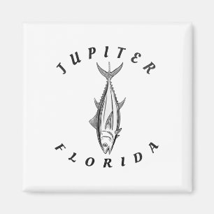 Jupiter Florida Zoutwater Strand Vissen Vakantie Magneet