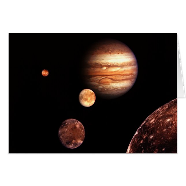Jupiter Galilean Moons Astronomy & Science Gifts (Voorkant Horizontaal)