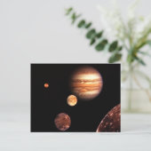 Jupiter Galilean Moons Astronomy & Science Gifts Briefkaart (Staand voorkant)