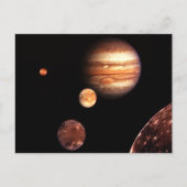 Jupiter Galilean Moons Astronomy & Science Gifts Briefkaart (Voorkant)