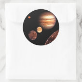 Jupiter Galilean Moons Space & Astronomy Gifts Ronde Sticker (Tas)