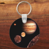 Jupiter Galilean Moons Space & Astronomy Gifts Sleutelhanger (Voorkant)
