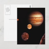 Jupiter Galilean Satellites NASA Briefkaart (Voorkant / Achterkant)