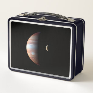 Jupiter Gas Giant Planet & Io Galilean Maan