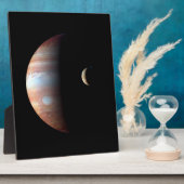 Jupiter Gas Giant Planet & Io Galilean Maan Fotoplaat (Zijkant)