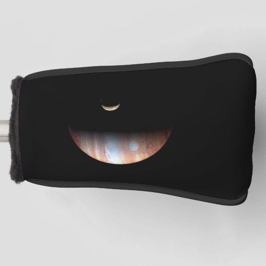 Jupiter Gas Giant Planet & Io Galilean Maan Golfheadcover (Voorkant)
