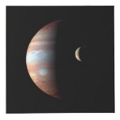 Jupiter Gas Giant Planet & Io Galilean Maan Kubus (Rechts)