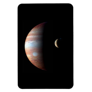 Jupiter Gas Giant Planet & Io Galilean Maan Magneet