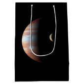 Jupiter Gas Giant Planet & Io Galilean Maan Medium Cadeauzakje (Achterkant)