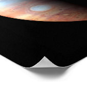 Jupiter Gas Giant Planet & Io Galilean Maan Poster (Hoek)