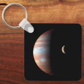 Jupiter Gas Giant Planet & Io Galilean Maan Sleutelhanger (Voorkant)