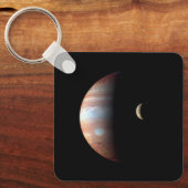 Jupiter Gas Giant Planet & Io Galilean Maan Sleutelhanger (Voorkant)
