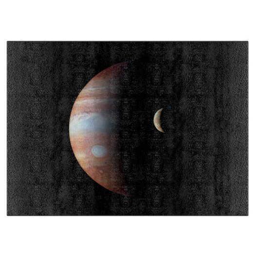 Jupiter Gas Giant Planet & Io Galilean Maan Snijplank (Voorkant)