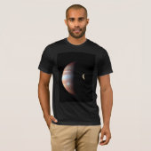 Jupiter Gas Giant Planet & Io Galilean Maan T-shirt (Voorkant volledig)