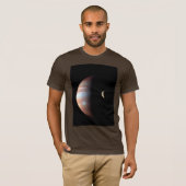 Jupiter Gas Giant Planet & Io Galilean Maan T-shirt (Voorkant volledig)