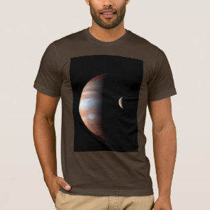 Jupiter Gas Giant Planet & Io Galilean Maan T-shirt