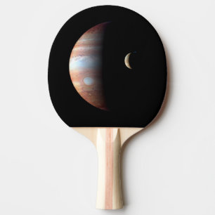 Jupiter Gas Giant Planet & Io Galilean Maan Tafeltennisbatje