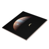 Jupiter Gas Giant Planet & Io Galilean Maan Tegeltje (Zijkant)