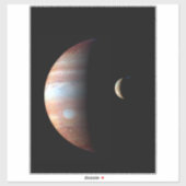 Jupiter Gasreus Planeet & Io Galileïsche Maan Sticker (Vel)