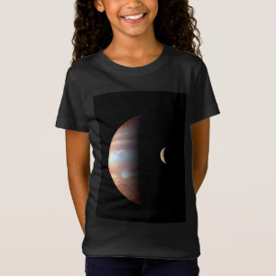 Jupiter Gasreus Planeet & Io Galileïsche Maan T-shirt