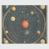 Jupiter-gecentreerd hemelkaart ontwerp (2) cadeaupapier (Vlak)