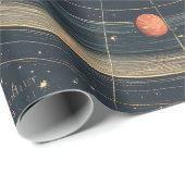 Jupiter-gecentreerd hemelkaart ontwerp (3) cadeaupapier (Rol Hoek)