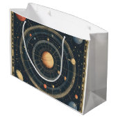 Jupiter-gecentreerd hemelkaart ontwerp (3) groot cadeauzakje (Achterkant Gekanteld)