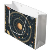 Jupiter-gecentreerd hemelkaart ontwerp (3) groot cadeauzakje (Voorkant Gekanteld)
