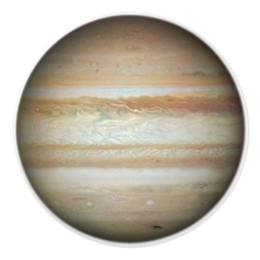 Jupiter Gestreept Zonnestelsel Planet Boogschutter Keramische Knop (Voorkant)