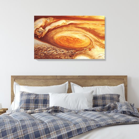 Jupiter "Great Red Spot" 24x16 Canvas Art (Insitu (Slaapkamer))