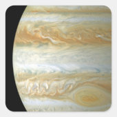 Jupiter Hemisphere Vierkante Sticker (Voorkant)