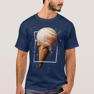Jupiter Ijsje Kegel Planeet Astronoom Astronomie T-shirt