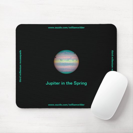 Jupiter in de lente van Mousepad Muismat (Met muis)