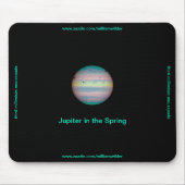 Jupiter in de lente van Mousepad Muismat (Voorkant)