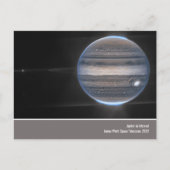 Jupiter in Infrarood, James Webb Space Telescope Briefkaart (Voorkant)