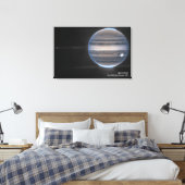 Jupiter in Infrarood, James Webb Space Telescope Canvas Afdruk (Insitu (Slaapkamer))