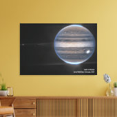 Jupiter in Infrarood, James Webb Space Telescope Canvas Afdruk (Insitu (Woonkamer))