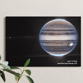 Jupiter in Infrarood, James Webb Space Telescope Canvas Afdruk
