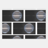 Jupiter in Infrarood, James Webb Space Telescope Inpakpapier Vel (Voorkant 3)