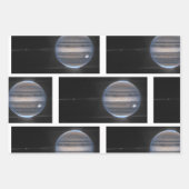 Jupiter in Infrarood, James Webb Space Telescope Inpakpapier Vel (Voorkant 2)